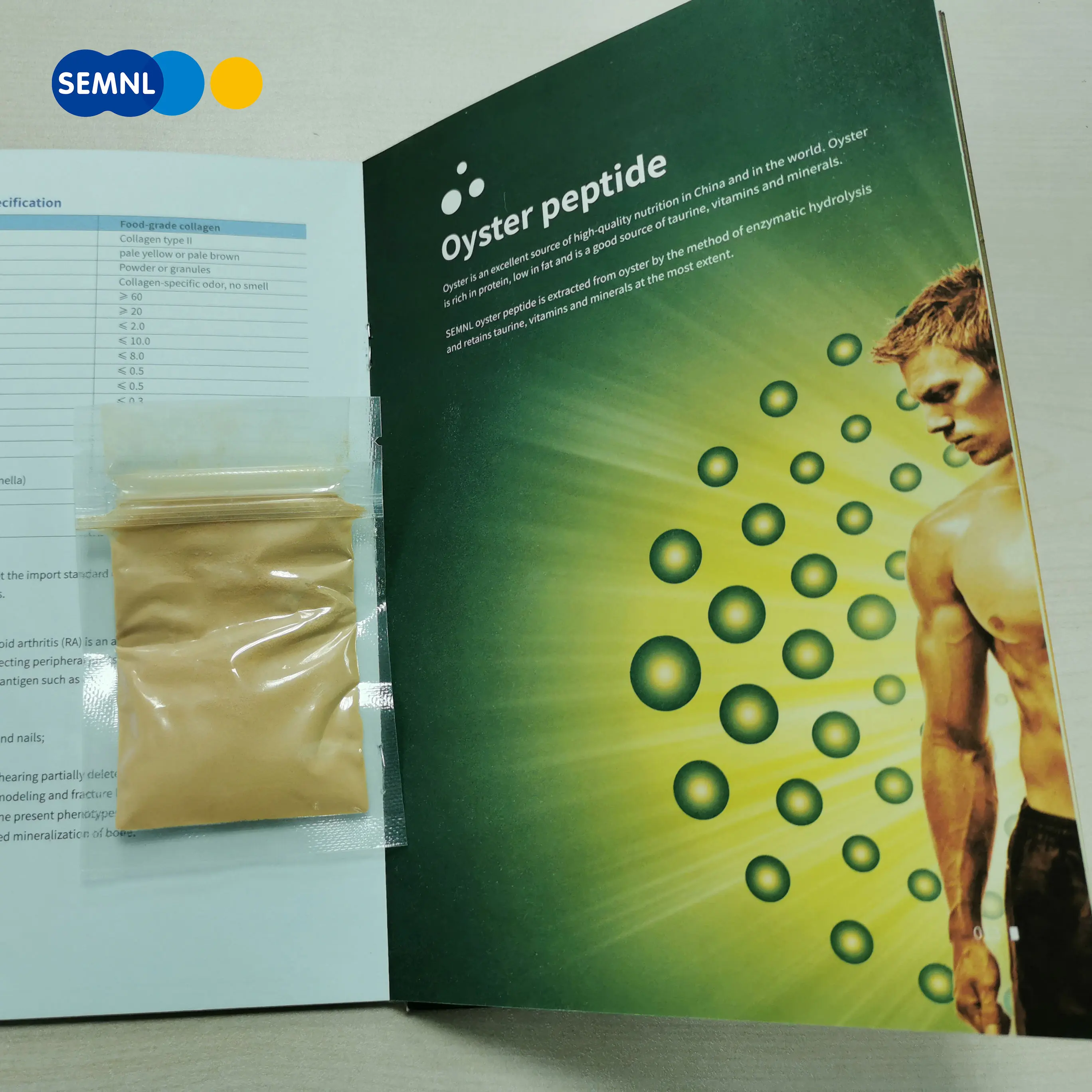 
Top Sale 100% Natural Food Grade Oyster Powder Peptide 