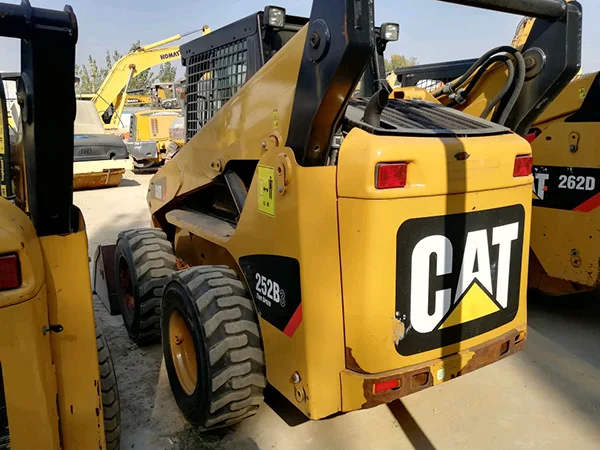 Used Japan imported Caterpillar cat252b skid steer loader / second hand original engine CAT 252B excellent condition