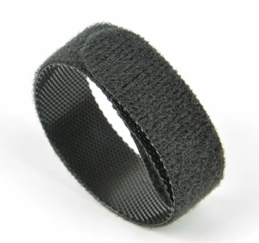 Wholesale black self-adhesive Hook Loop Cable tape Tie Nylon Strap Fasteners For Cellphone Usb Data Wire And Charger Ear Phone