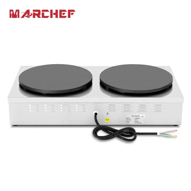 Crepe maker machine commercial crepe maker Double Head Non stick electric Crepe Maker with CE