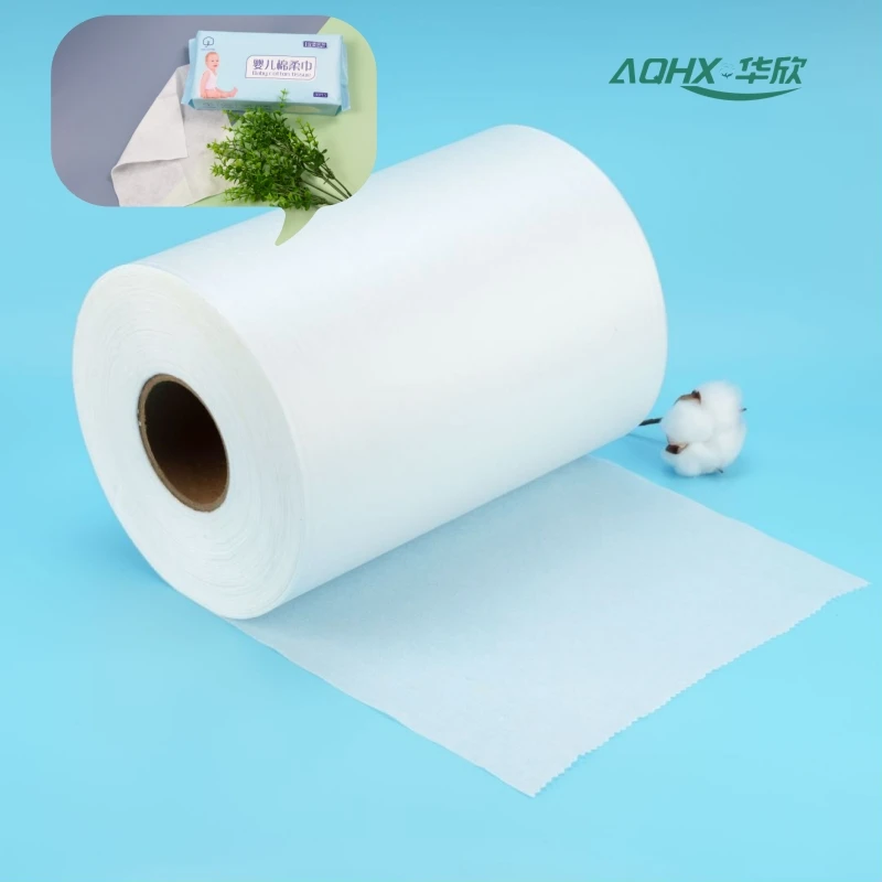 Disposable 100% Cotton Soft Facial Wipes, Made of Eco-Friendly Spunlaced Nonwoven Fabric, Perfect for Baby Care and Skin Care