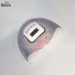 120w sun X5 max plus professional gel polish curing machine bling rhinestones diamond table uv led light nail dryer lamp