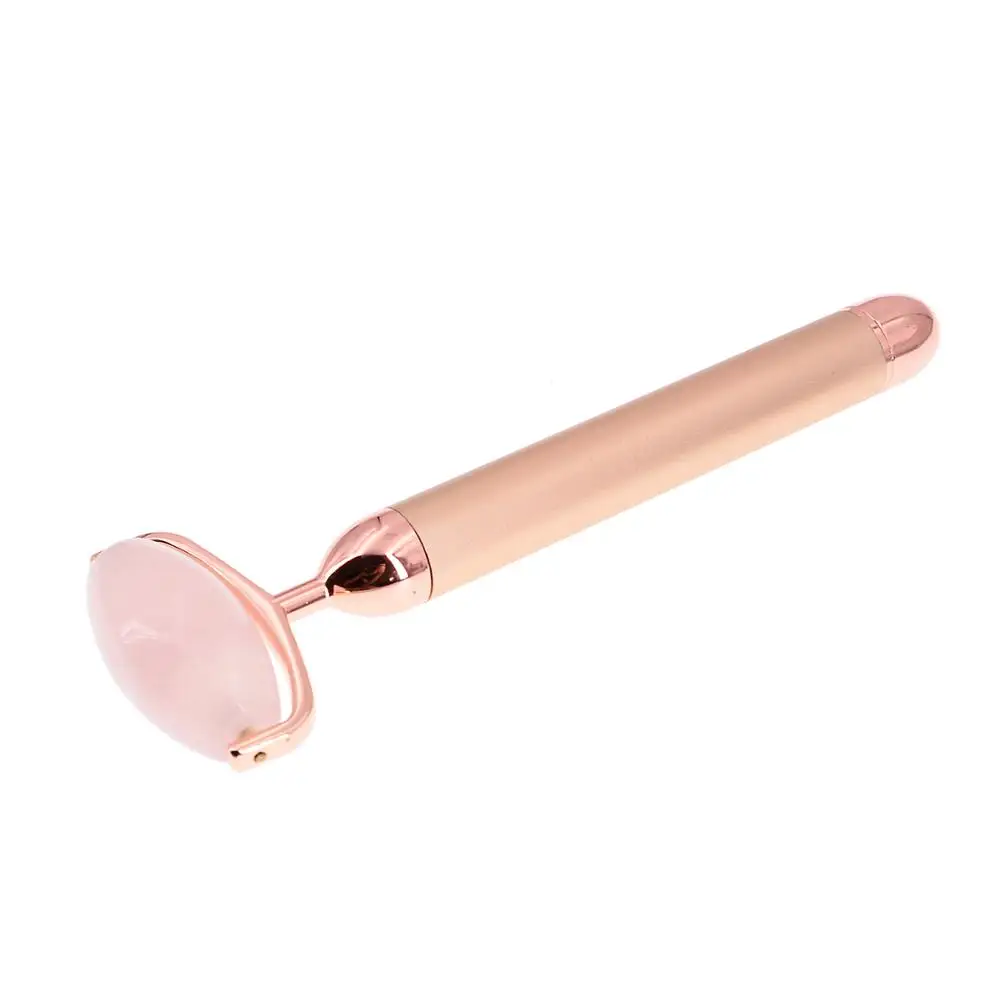 Rose Quartz and Jade Face Slimming Massager Body Neck Head Massager with Whitening and Skin Tightening Features