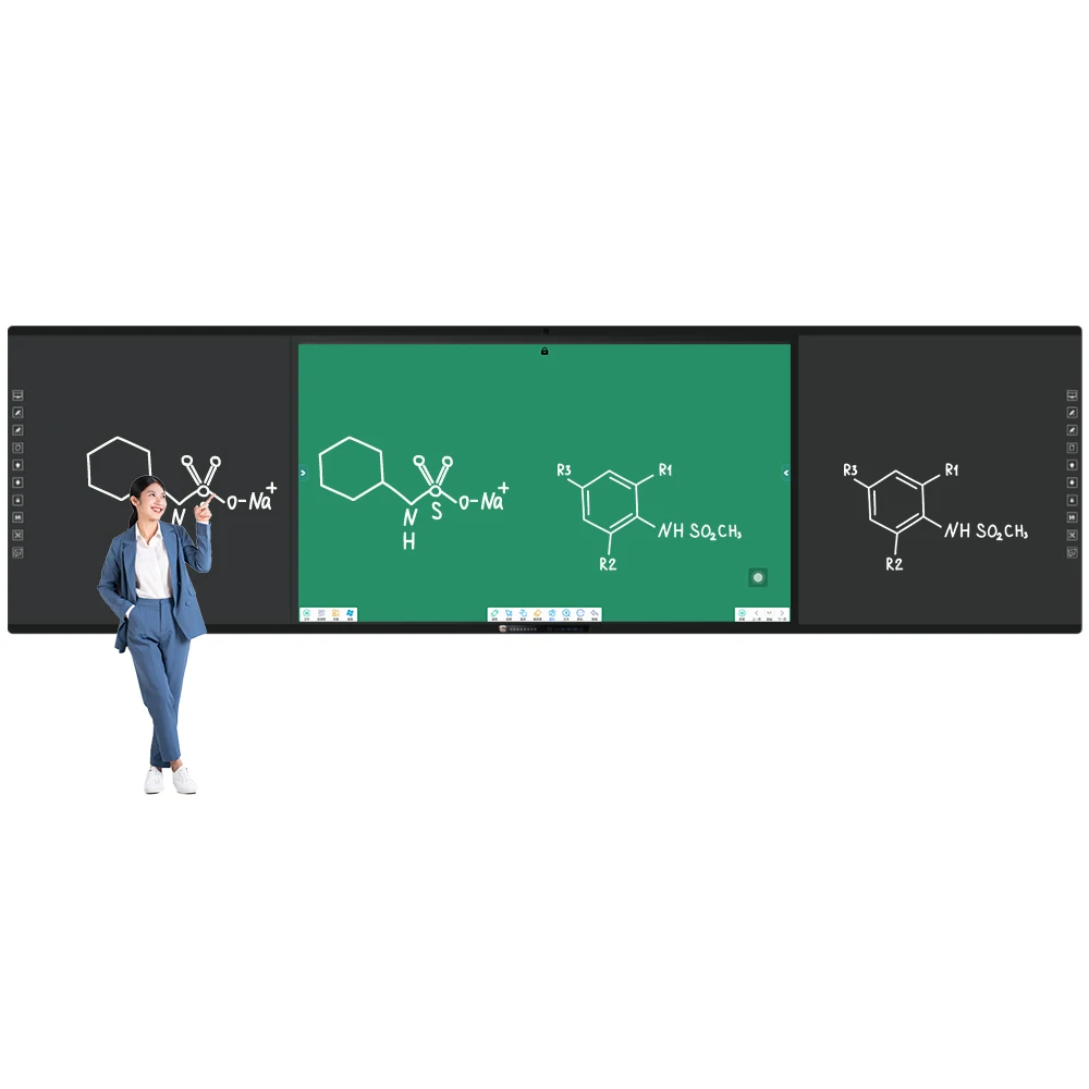 162-Inch 4K Touch Screen Smart Board Best Interactive Office Meeting & School Board Portable Whiteboard OEM Supplier