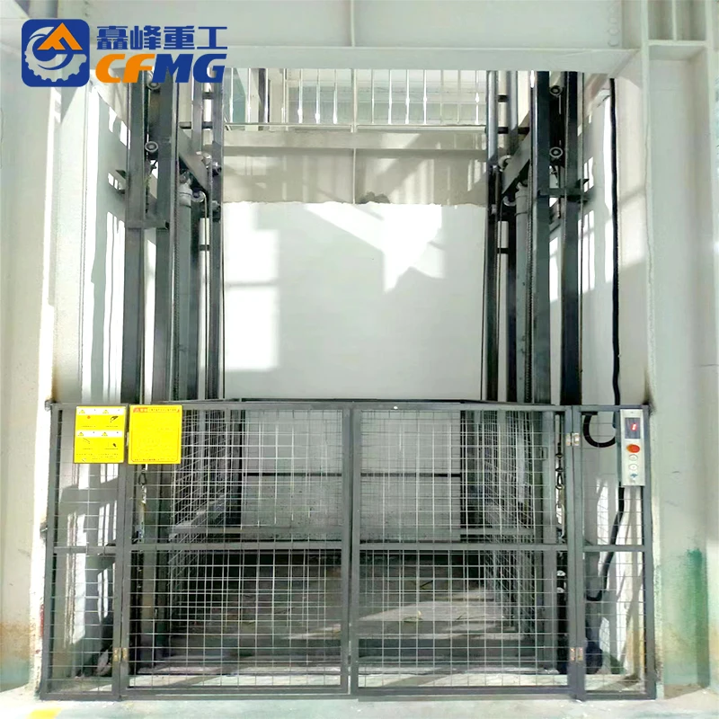 Hydraulic Vertical Goods Lift Electric Cargo Elevator Indoor Freight Elevator 1000kg Cargo Lift for Warehouse