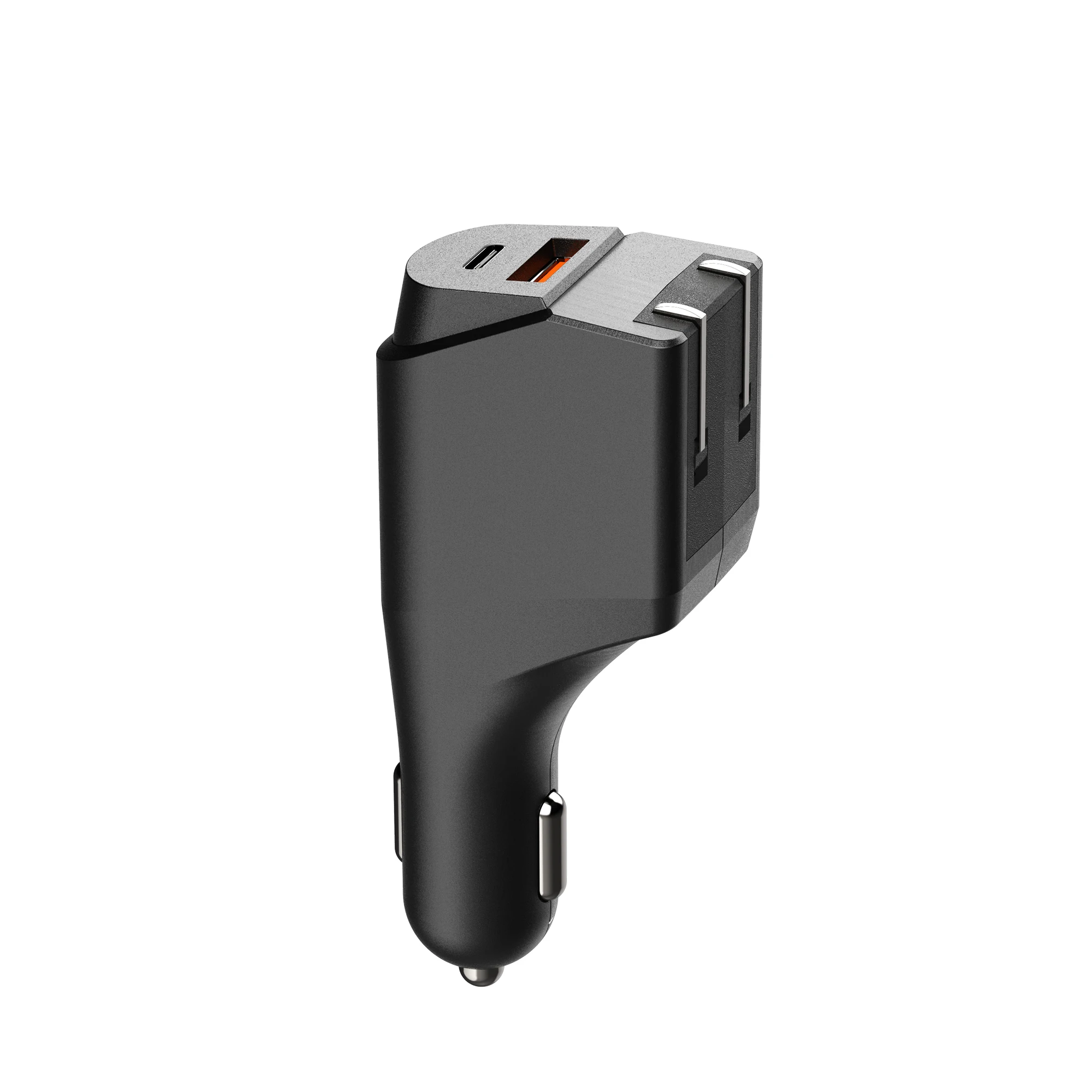 Pd 20 Вт Тип C Oem 12 В для Android зарядка Usb C 3a 5 В в автомобиль Быстрая зарядка 2 в 1 складной Ac Dc разъем аксессуары для автомобильного настенного зарядного устройства