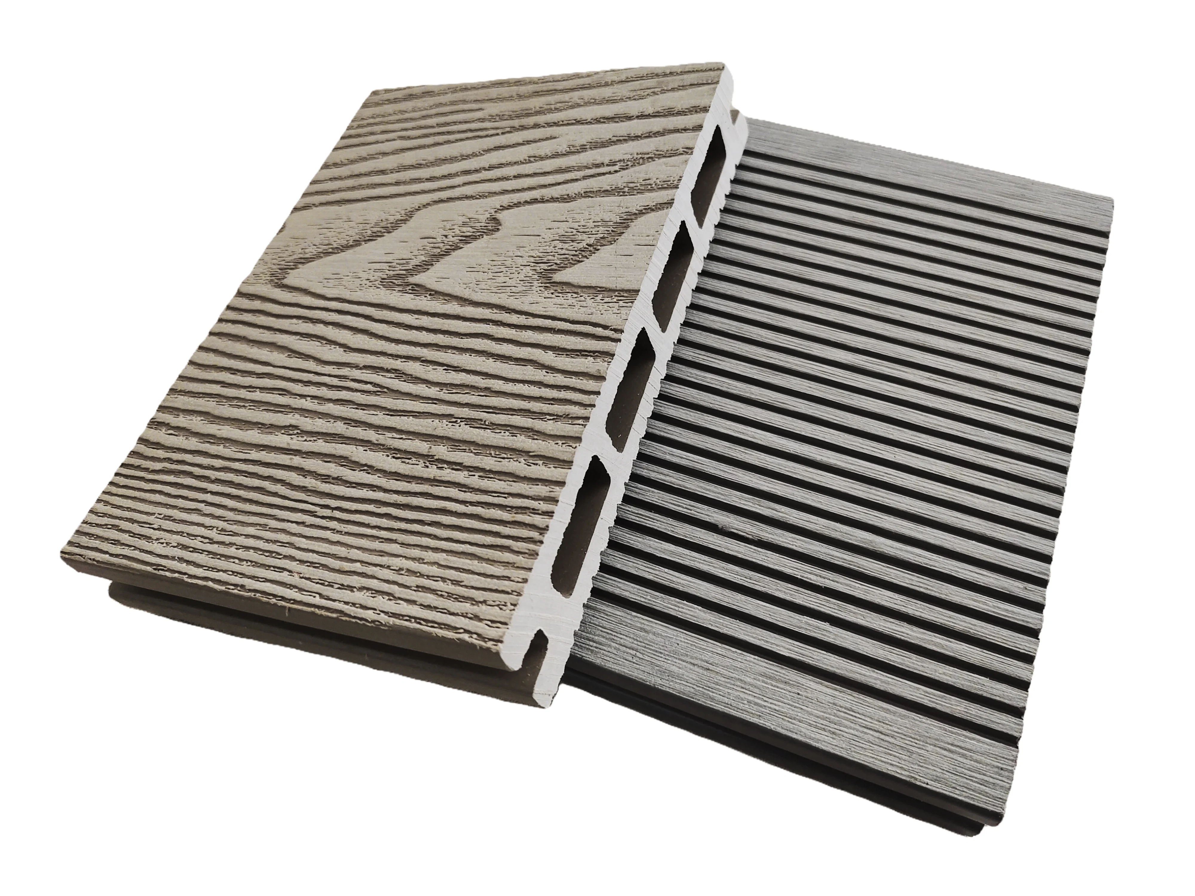 Outdoor Wood Plastic composite Decking  wood flooring 3D embossed WPC flooring composite deck