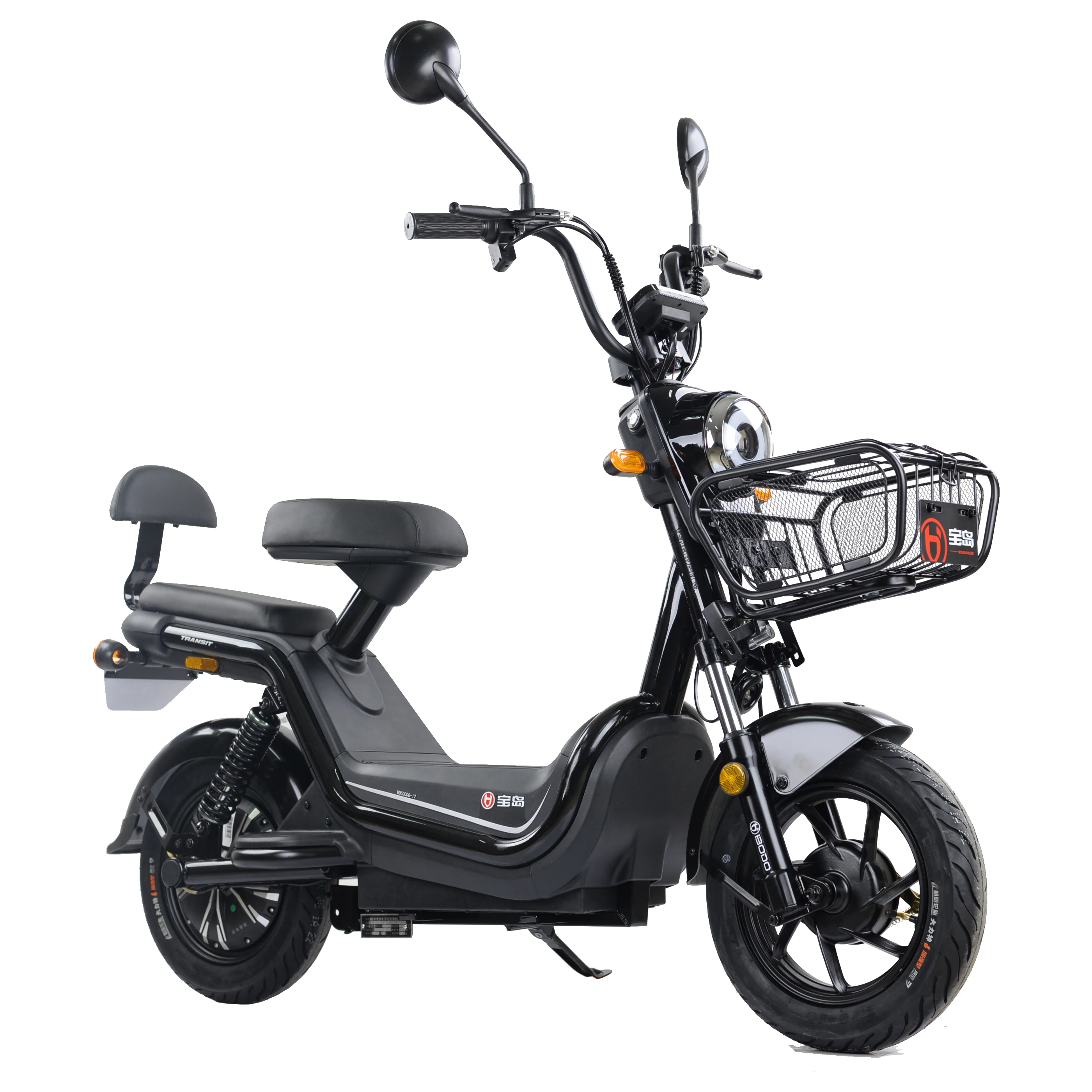 48V 400W motor electric bike Most popular China electric scooter with rearview mirror