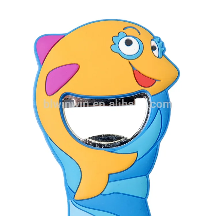  Пользовательский милый мультяшный стиль 2D и 3D открывалка для бутылок из ПВХ инструмент открывания