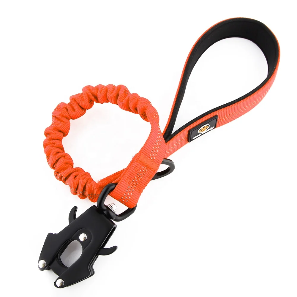 Pet Dog Leash Elastic Tension Strap Design Heavy Duty Frog Shape Hook Top Seller 2023 Reflective Nylon RIBBONS Solid 10 Colors