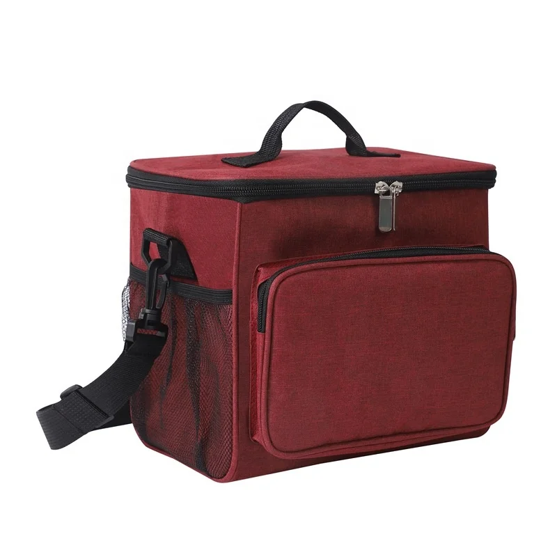 Oxford Insulation Cooler Lunch Tote Bag PEVA Outdoor Thermal Picnic Bag for Food 600D Material with Foam Letter Pattern Beach