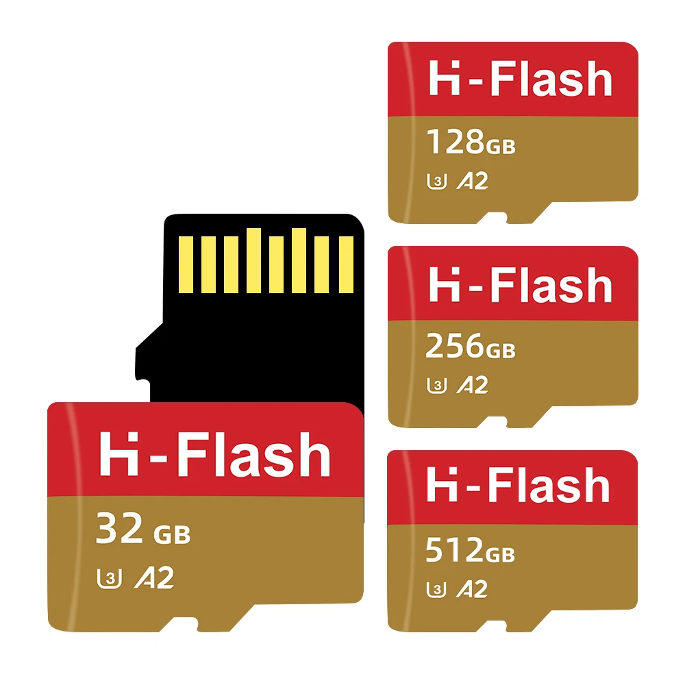 H-Flash TF Card Memory Card with 1TB 512GB 256G 128G 32G 16G 8G for Camera and phone high speed memory card U1 U3 A2