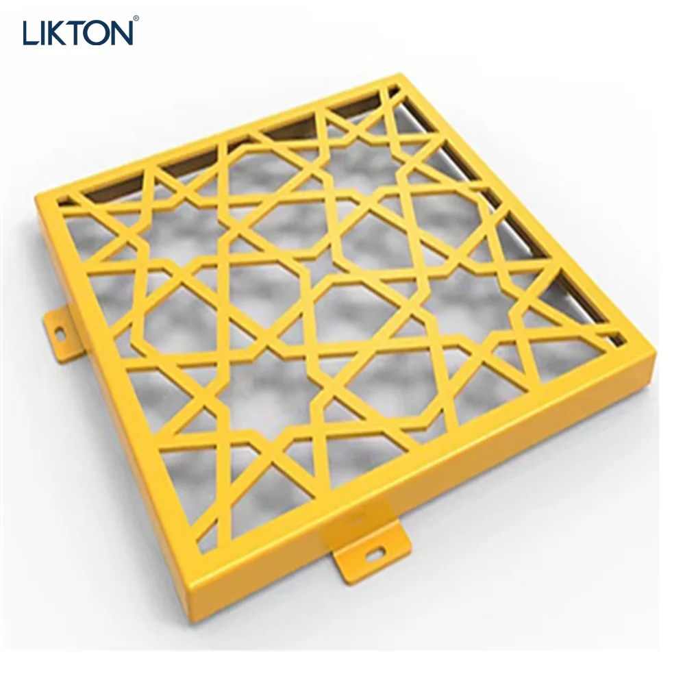 Building Material Aluminum Hollow Art  Design Wall Panel Metal Clad Panel Cladding Exterior Curtain Wall