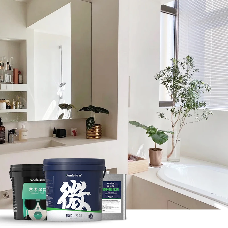 Wanlei Foshan Microcement Paint Factory Direct Supply Cost Effective Microcement Resin Coating Building