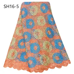 High quality  Nigerian Fabrics french lace 2019 Fashion lace african style Swiss voile lace fabric for wedding dress  SH16