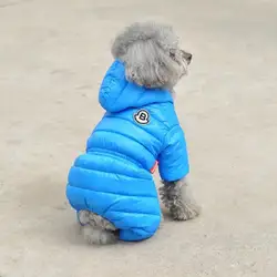 Wholesale high quality windproof down padded jacket dog warm coat pet dog clothes