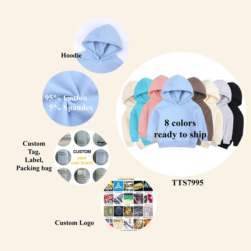 Free Print Kids Boys Girls Cotton Hoodies Toddler Boy Girls Sweatshirts Pullover Fleece Coat Winter Children Clothes Wholesale