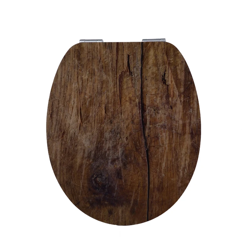 
European Style Mdf Color Beauty U-Shaped Eco-Friendly Home Universal Slow-Down Toilet Cover Seat 
