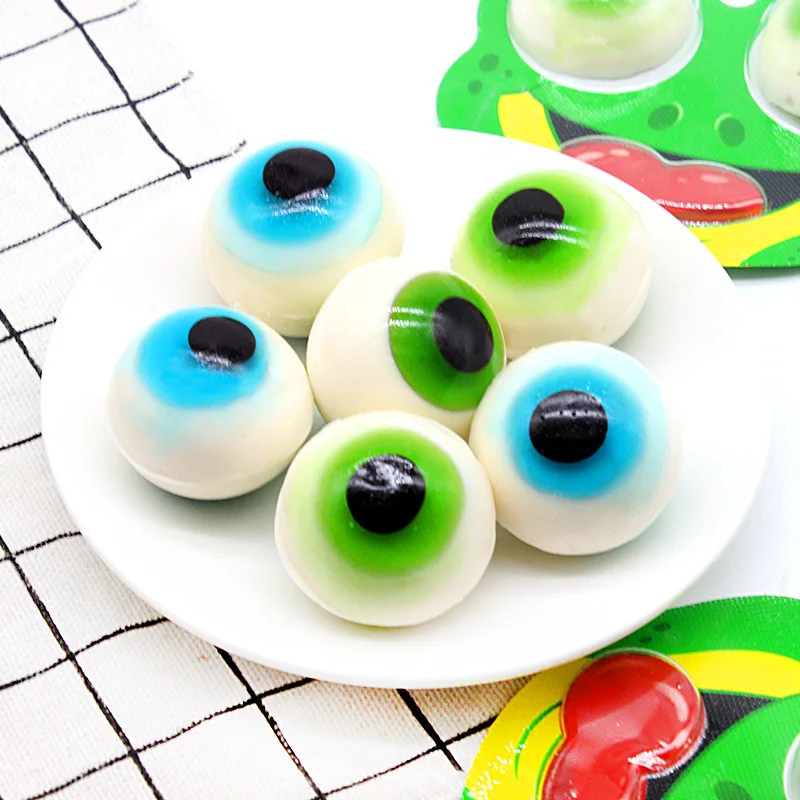 Bulk wholesale candy can be customized kids frog eye ball gummy candy and sweets for kids