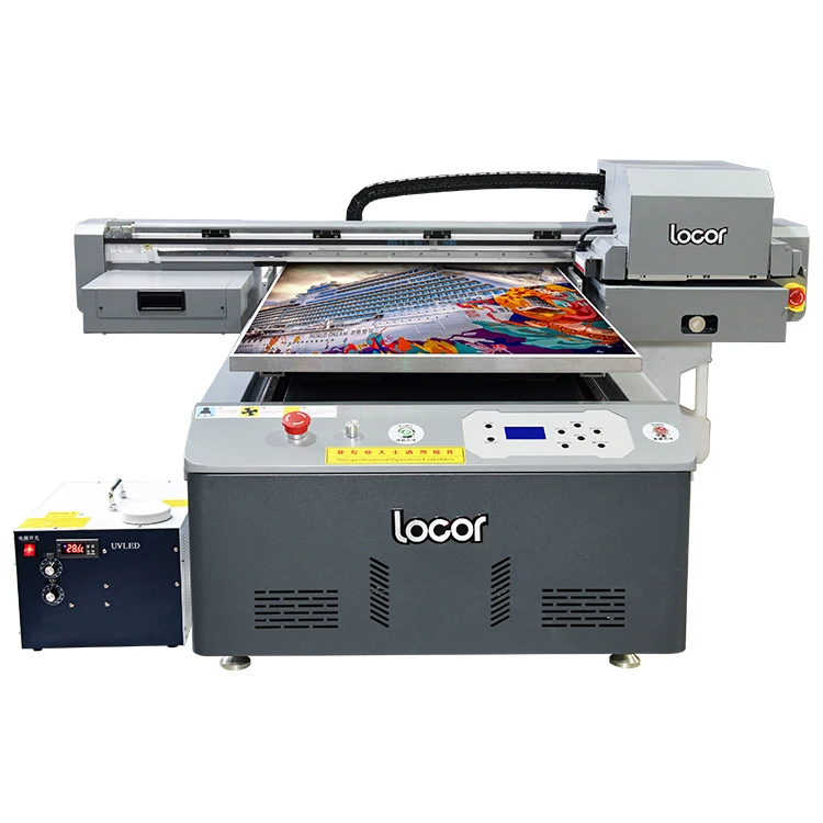 Locor высокоскоростной A1 UV 6090 широкоформатный планшетный принтер печатная машина плоттер цена XP600