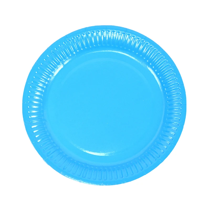 New Product 2024 Hot Sale 7inch Watermelon Paper Plate Gold Printing Paper Food Tray OEM Party Supplies Whiteboard Paper 10 Pcs