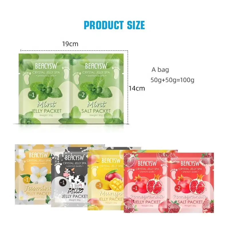 Wholesale Lemon Crystal Bath Salt Jelly Foot Bath Salt Crystal Mud Home Foot Care