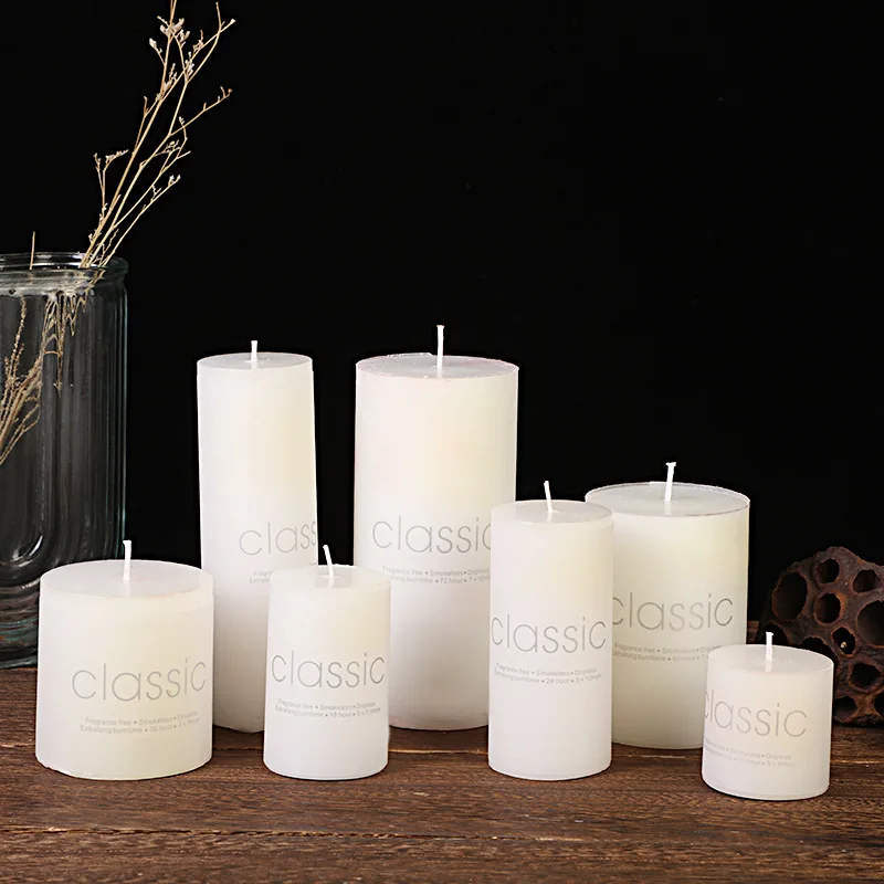 China-Made Natural Paraffin Wax Candle White Long-Lasting Light Candles for Home Decoration Votive Bar Use Chinese New Year