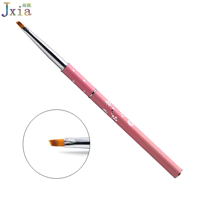 Jiexia Detachable 1# Small Size Flat Gel Brush One Stroke Floral Painting Nail Art Brushes