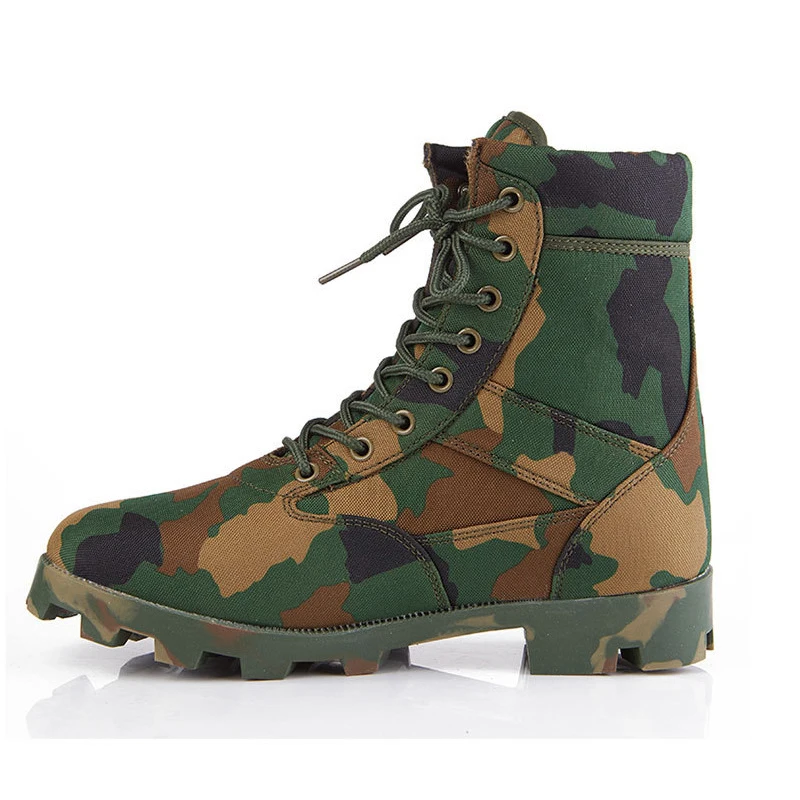 Wholesales cheap Camouflage Combat Boots Tactical Outdoor water proof hunting hiking shoe for men