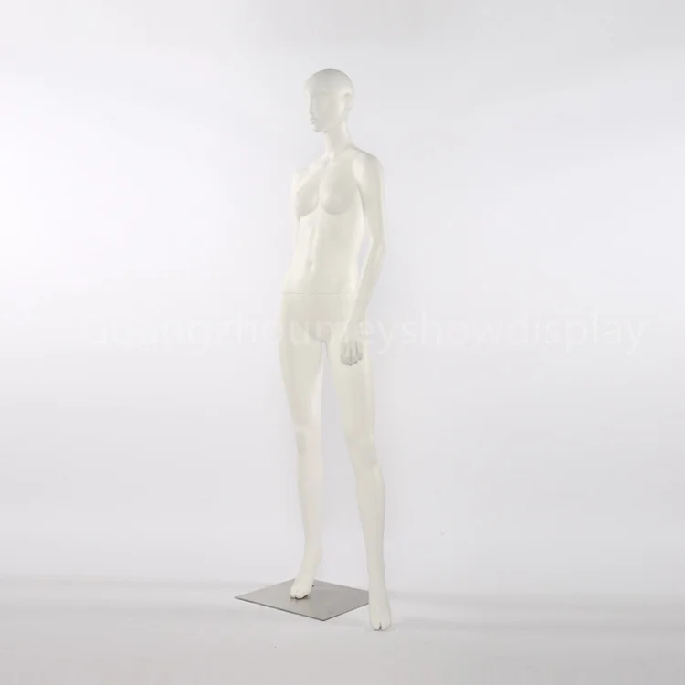 customized matte white standing female mannequins with abstract face full body women manikin fiberglass maniquies