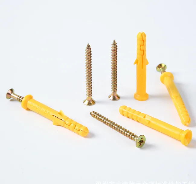 7 мм пластиковый настенный штекер анкерный болт винт для строительства высокого качества якоря продукт