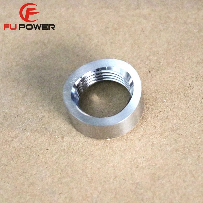 Titanium Exhaust Pipe O2 Oxygen Sensor Titanium Weld On Bung Plug Nut Cap Kit M18 x 1.5