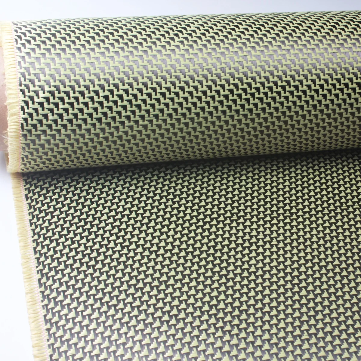 260g/m2 Aramid 1500D 3K Carbon Fiber Plane Pattern Hybrid Woven Fabric