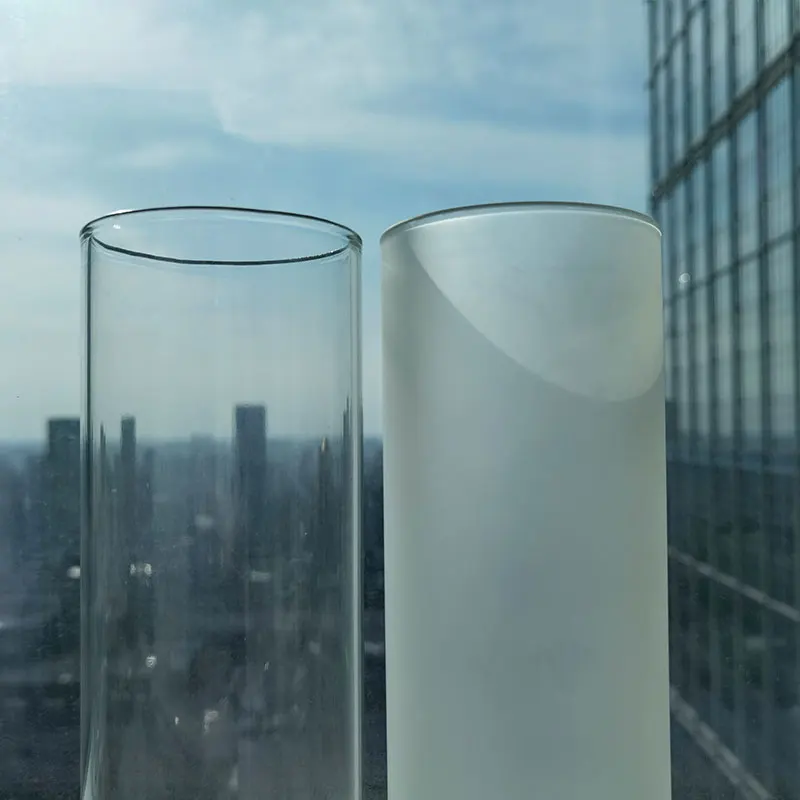 US stocked 12oz 16oz 25oz Soda Pop Clear Can Shaped Beer Sublimation Beverage Glass Cups With lid and glass straw