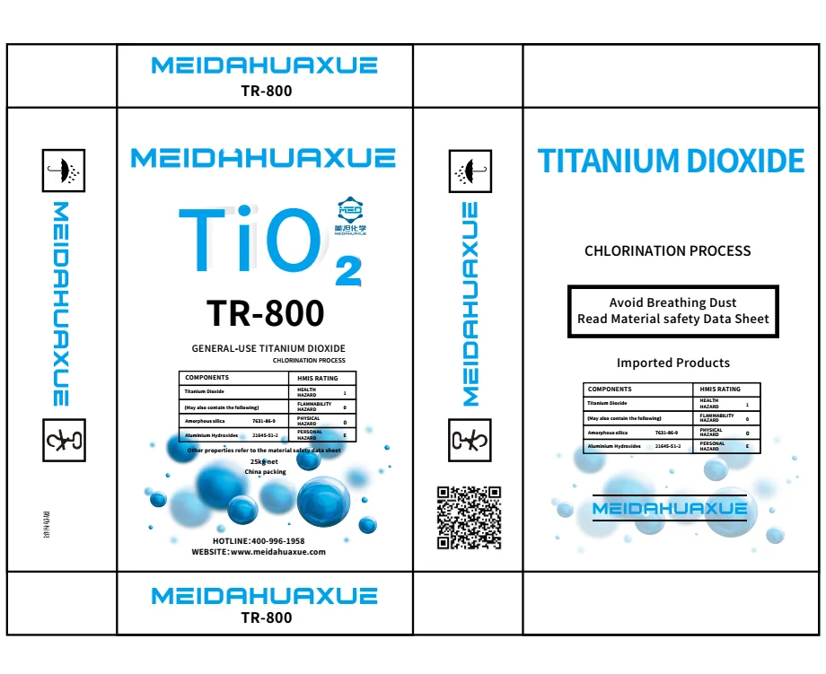
Chlorinated titanium dioxide TR-800 for plastic profiles with high price ratio 
