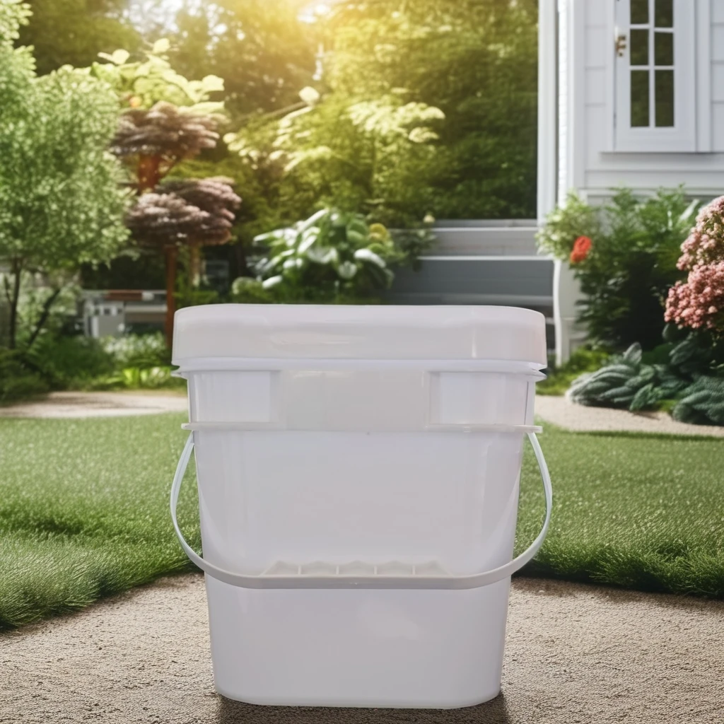 Factory Price 5L Plastic Square Bucket Food Grade Handle Lid Water Food Various Options Including 10L 20L 25L 30L Ice Buckets