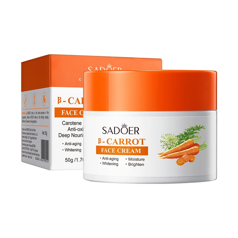 SADOER carrot avocado snail face cream oil control moisturizing whitening anti wrinkle anti aging chinese brand face cream