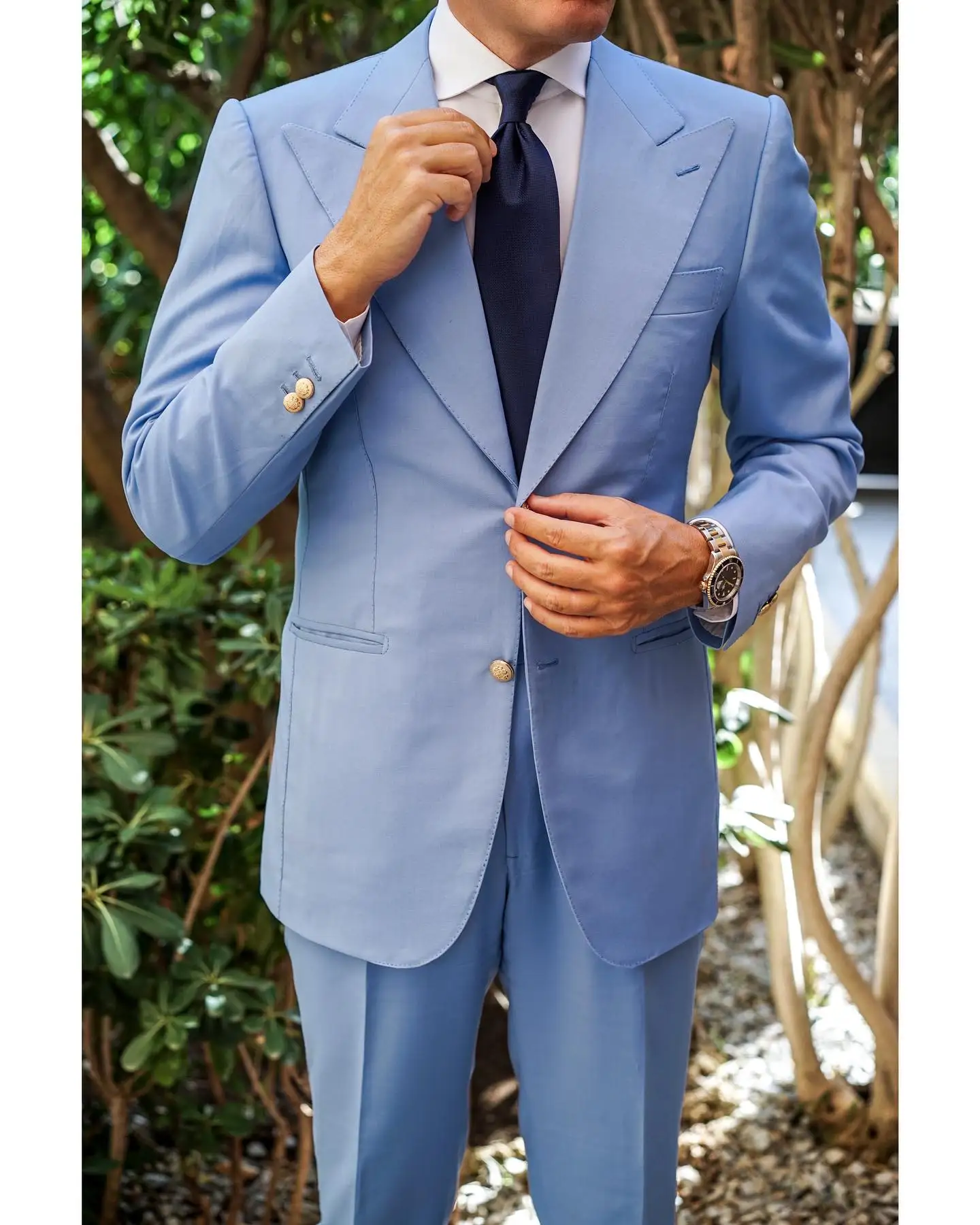 Custom Made High Quality Royal Blue Coat Pant Photos Designs Wedding Turkey Italy Men Suit For Office