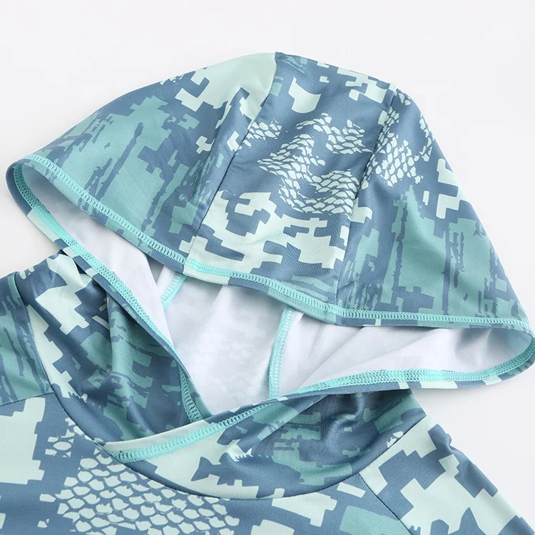 Индивидуальный дизайн, оптовая продажа, камуфляжная толстовка с капюшоном с УФ-защитой для женщин