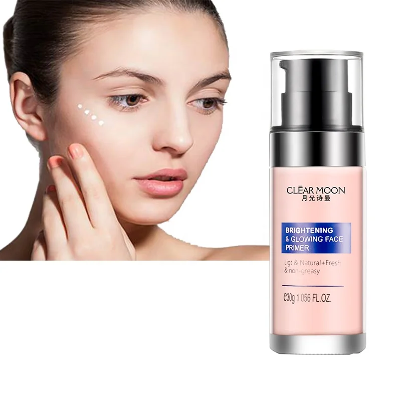 Glowing makeup brightening cosmetic facial primer
