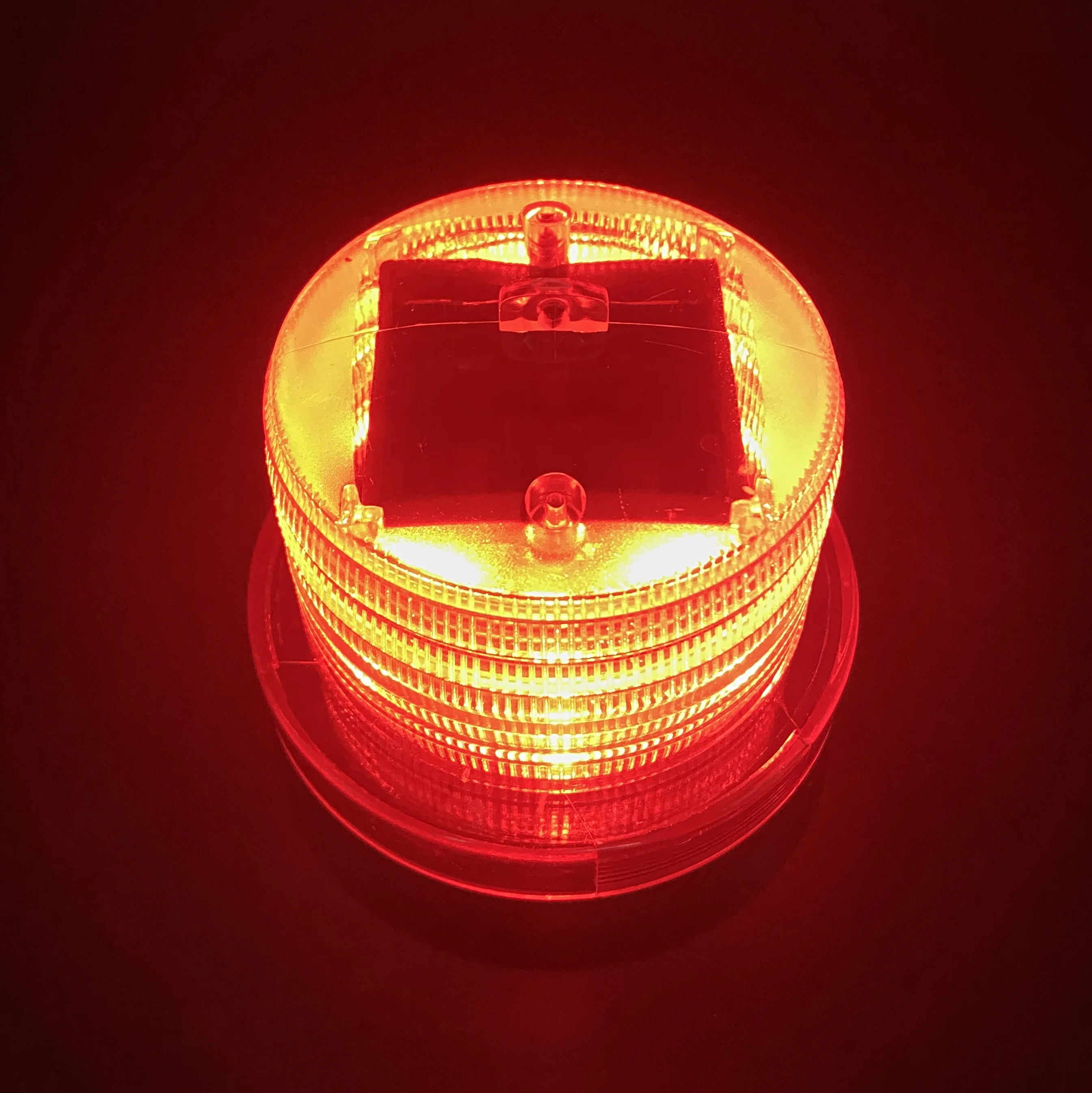 Solar LED Traffic Warning Light LED Beacon lashing Warning Lamp for Road Safety Emergency Flashing Car Safety Traffic Control