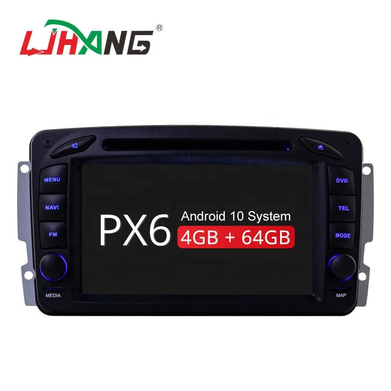 LJHANG android 11 PX6 car dvd player radio  For Mercedes Benz CLK W209 W203 W463 gps navigation stereo Multimedia dsp carplay