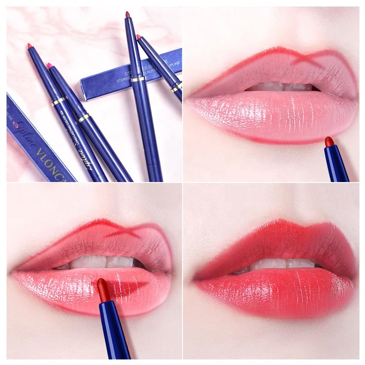 10 Colors Matte Waterproof Lip Liner Pencil Custom Logo Long Lasting Lipstick Pen Cosmetics Beauty Makeup