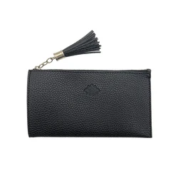 New Style Portable Short PU Fashion Leather Card Holder, Card Case Coin Purse Zipper Card Holder Leather Wallet Wholesale