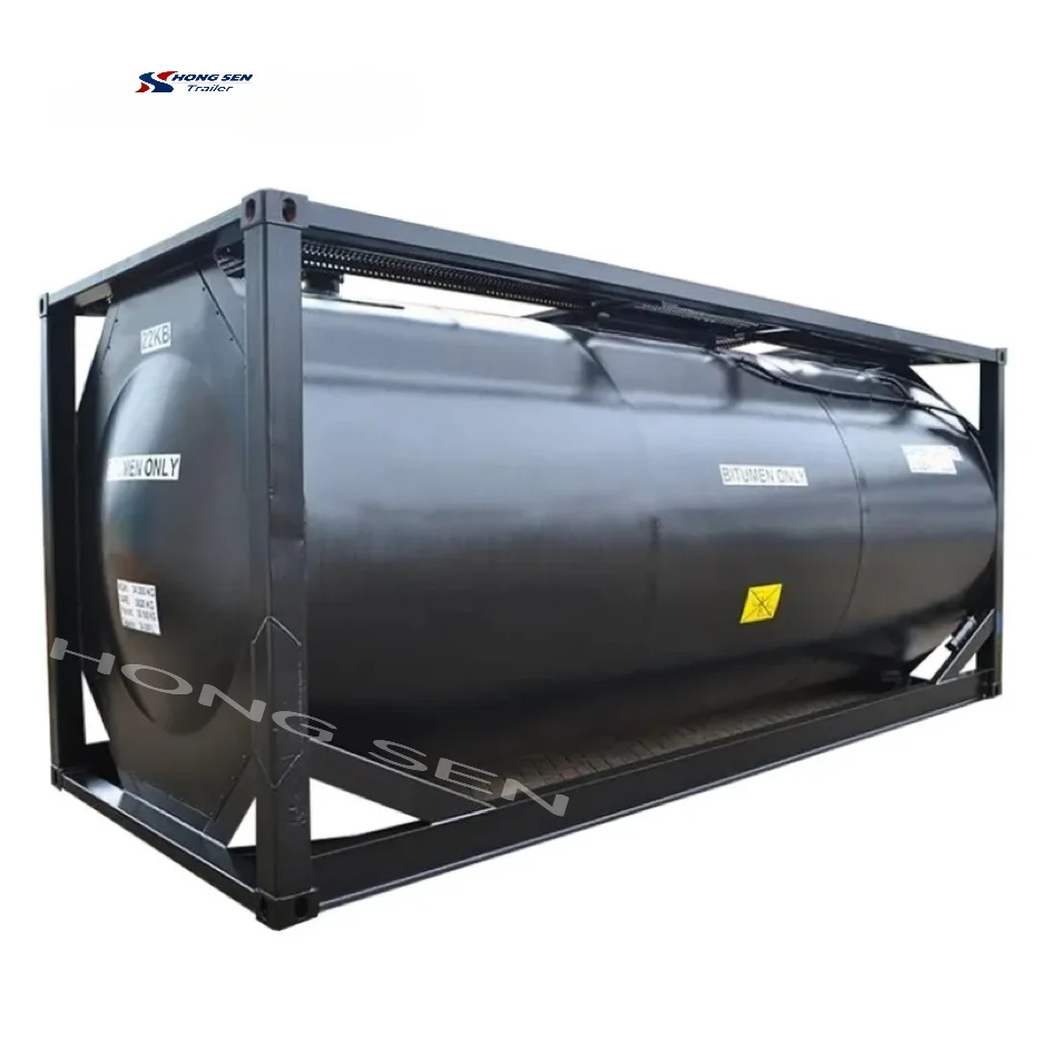 Hongsen 20 Ft ISO Cement Tank 26000 Liter Dry Bulk Container for Sale