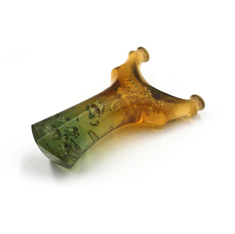 Slingshot new product polycarbon transparent flat skin bullet outdoor flying tiger fork resin super hard polycarbon slingshot