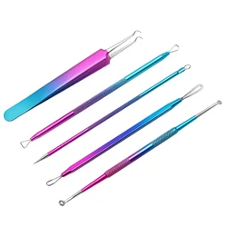 New Arrival GradientRamp Blackhead Remover Pimple Tool Kit Professional Stainless Pimples Comedone Extractor Removal Tool