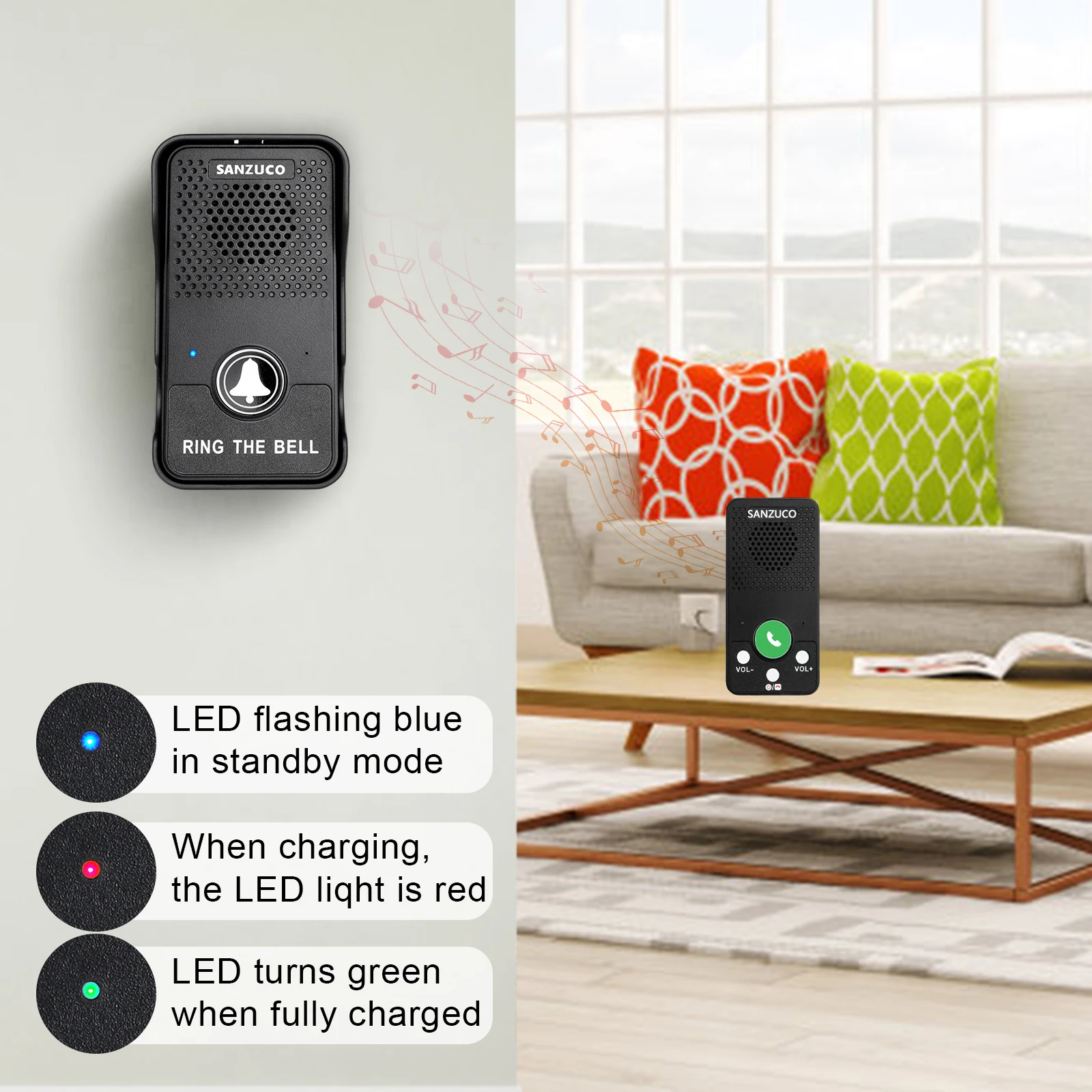 Hotel Wireless Intercom System Intercom Systems For Business Restaurant Two-Way Voice Intercom Doorbell