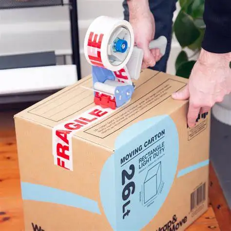 factory stock offer high quality reasonable price packing bopp fragil  red tape for box sealing