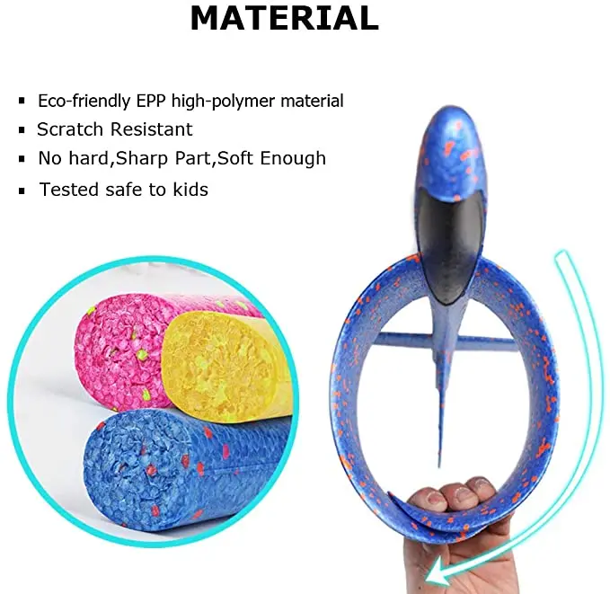 Летающая игрушка для детей, планер с 2 режимами полета, EPP самолет, игрушки, пенопластовые самолеты большого размера, пенопластовый самолет